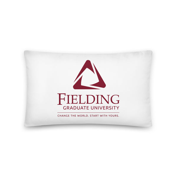 Basic Pillow - White | Fielding Logo