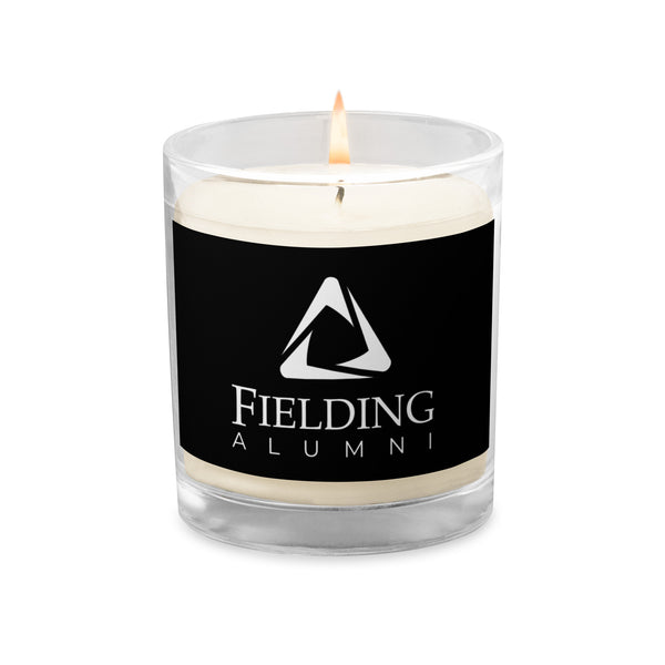 Glass Jar Soy Wax Candle - Black | Alumni Logo