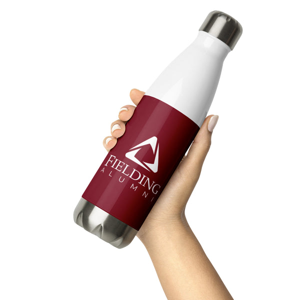 Stainless Steel Water Bottle - Merlot | Alumni Logo