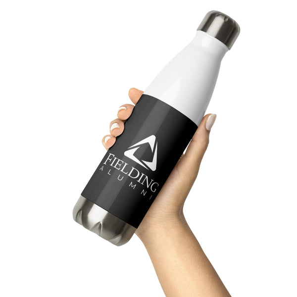 Stainless Steel Water Bottle - Dark Grey | Alumni Logo
