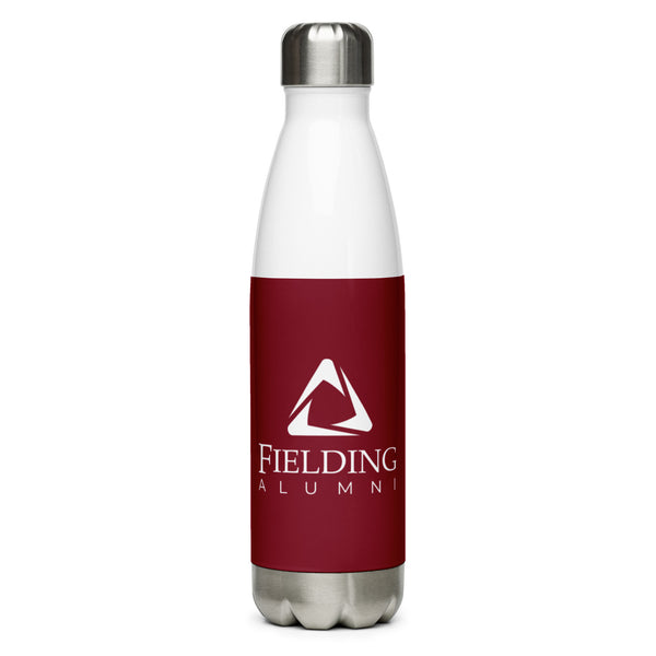 Stainless Steel Water Bottle - Merlot | Alumni Logo