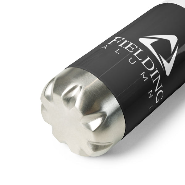Stainless Steel Water Bottle - Dark Grey | Alumni Logo