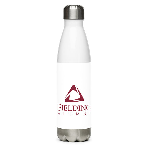 Stainless Steel Water Bottle - White | Alumni Logo