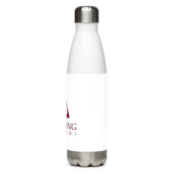 Stainless Steel Water Bottle - White | Alumni Logo