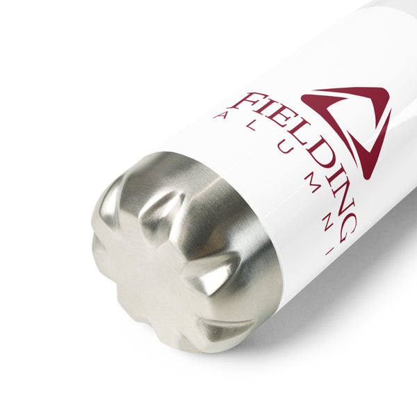 Stainless Steel Water Bottle - White | Alumni Logo