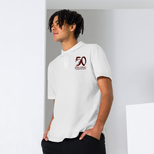 Unisex Pique Polo Shirt - Merlot Logo | 50th Anniversary