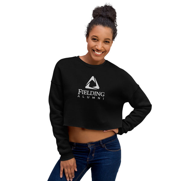 Women's Cropped Sweatshirt | Embroidered Alumni Logo