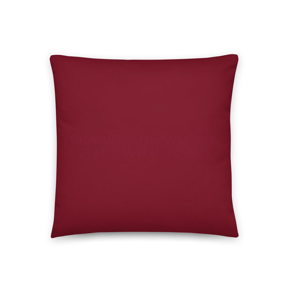 Basic Pillow - Merlot | Fielding Logo