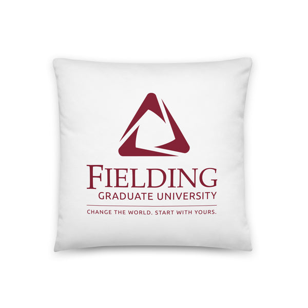 Basic Pillow - White | Fielding Logo