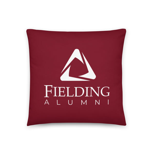 Basic Pillow - Merlot | Alumni Logo