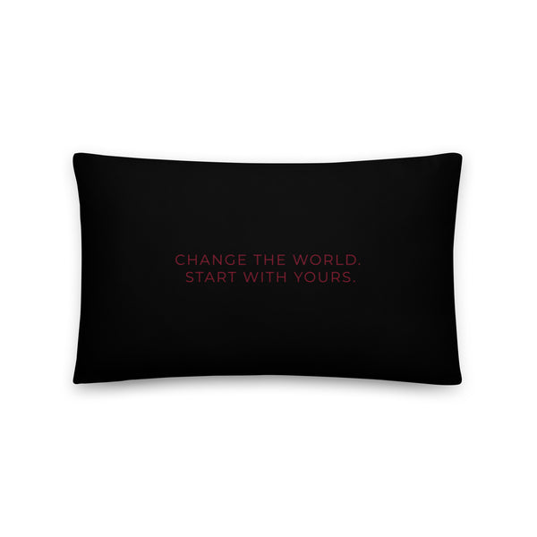 Basic Pillow - Black | Fielding Logo