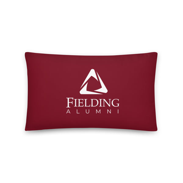 Basic Pillow - Merlot | Alumni Logo