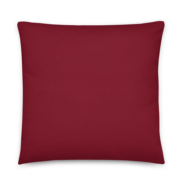 Basic Pillow - Merlot | Fielding Logo