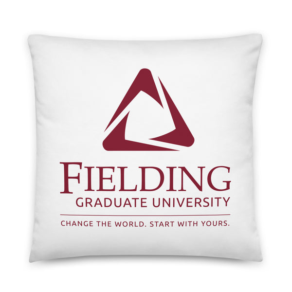 Basic Pillow - White | Fielding Logo