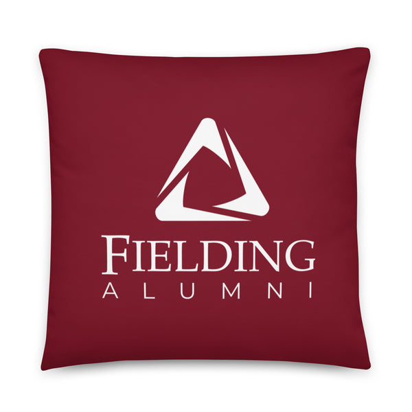 Basic Pillow - Merlot | Alumni Logo