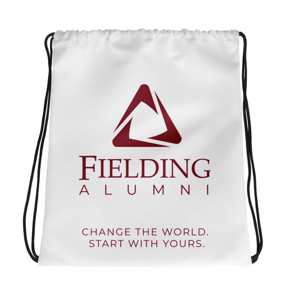 Drawstring Bag - White | Alumni Logo