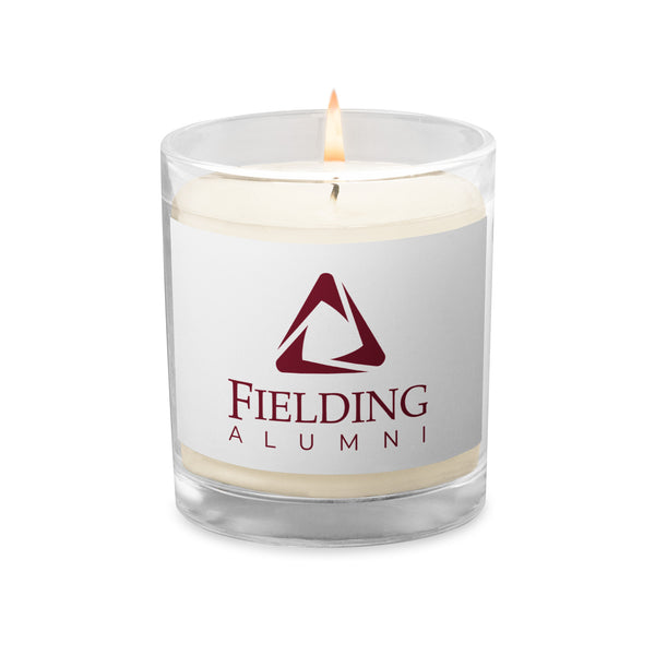 Glass Jar Soy Wax Candle - White | Alumni Logo