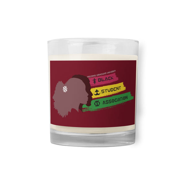 Glass Jar Soy Wax Candle - Merlot | Black Student Association Logo