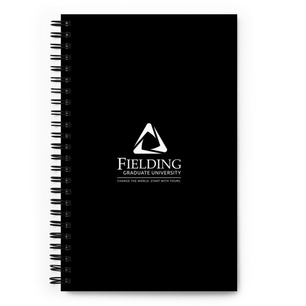 Spiral Notebook - Black | Fielding Logo