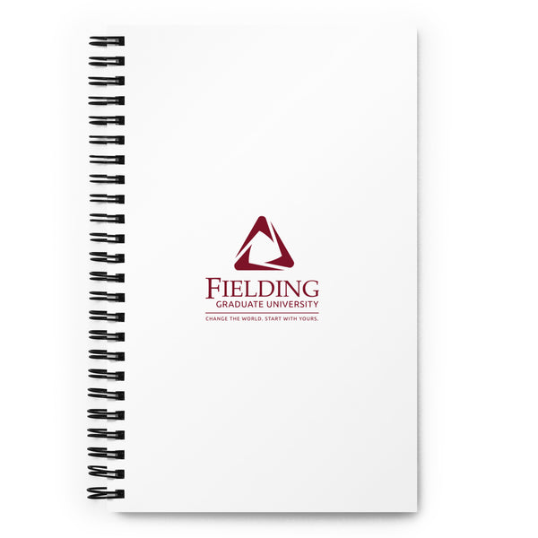 Spiral Notebook - White | Fielding Logo